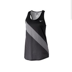 Women’s Mizuno Running Singlet Black Tank